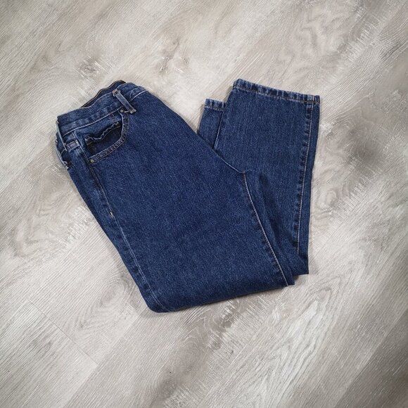 Only Blue Denim Ladies Size 30/26 Hi Rise Ankle Length Button Fly Jeans - Picture 11 of 15